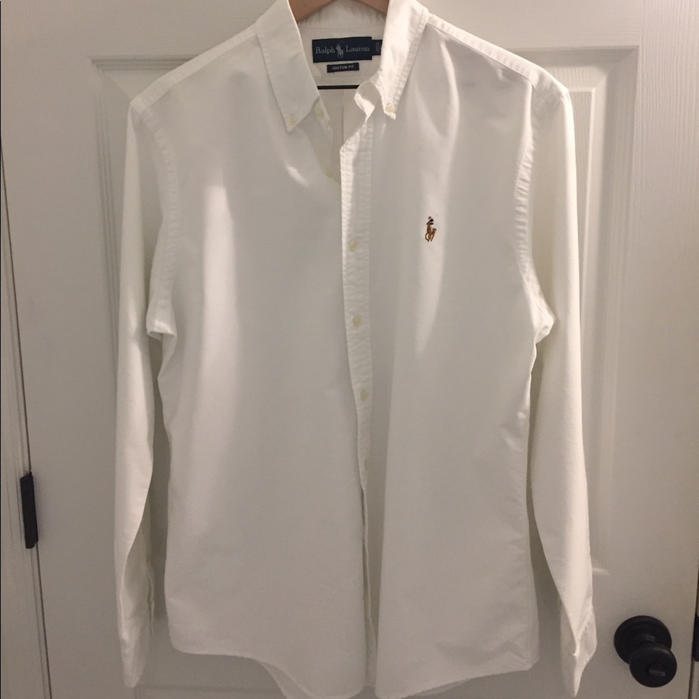 Men’s Large Ralph Lauren Button Down White Shirt